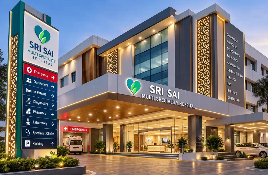ACP facade design for hospital and healthcare building in Tamil Nadu