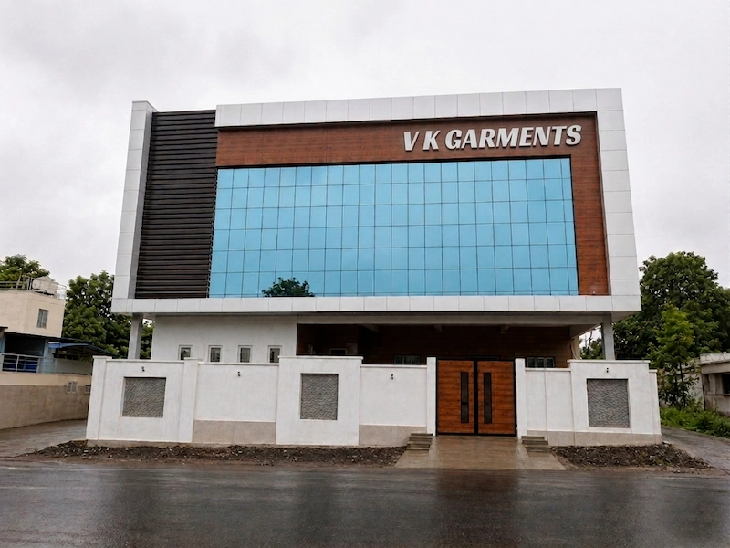 Structural glass glazing and ACP facade cladding for a modern architectural Facade in sivakasi